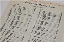 1963 Masters Tournament Thursday, Friday & Saturday Pairing Sheets - Jack's First Masters Win