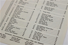 1963 Masters Tournament Thursday, Friday & Saturday Pairing Sheets - Jack's First Masters Win