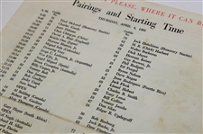 1963 Masters Tournament Thursday, Friday & Saturday Pairing Sheets - Jack's First Masters Win