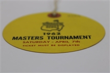 1962 Masters Tournament Saturday 3rd Round Ticket #6069 - Arnold Palmer Winner