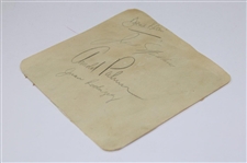 Arnold Palmer, Jack Nicklaus, Juan 'ChiChi' Rodriguez & other Vintage Signed Album Page JSA ALOA