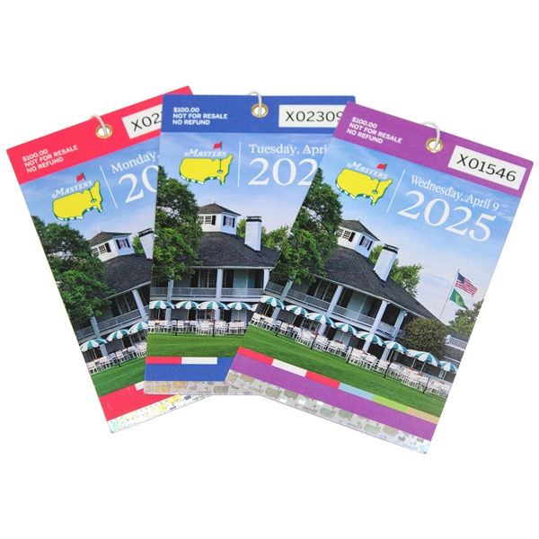 2025 Masters Tournament Monday, Tuesday & Wednesday Tickets - Rory Claims Career Grand Slam!