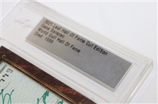 Gene Sarazen 2021 WGHoF Cut Edition & 2014 Jack Fleck/Ray Floyd 1/1 Legends of Links BECKETT