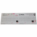 Phil Mickelson & Vijay Singh Signed Official 2013 PGA Championship at Oak Hill CC 3rd Rd Scorecard