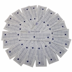 Twenty (20) 1989 Bank of Boston Classic Official Tournament Used Scorecards - 40 Signatures!