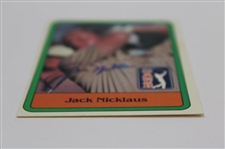 Jack Nicklaus Signed 1981 Donruss Golf Card #13 JSA ALOA