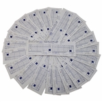 Twenty-Three (23) 1989 Bank of Boston Classic Official Tournament Used Scorecards - Over 40 Signatures!