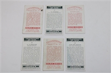 (3) Ogden's Cigarette Champions Of 1936 Card & (3) Park Drive Cigarette Champions Cards