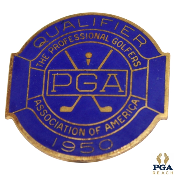1950 PGA Championship at Scioto CC Contestant Badge - Chandler Harper Winner
