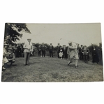 JH Taylor Signed 1923 Vardon vs. Taylor Postcard JSA ALOA