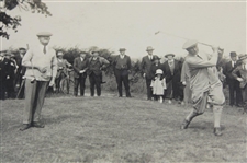 JH Taylor Signed 1923 Vardon vs. Taylor Postcard JSA ALOA