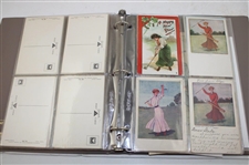 Binder of Postcards & First Day Covers Nelson Watkins & Others