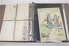 Binder of Postcards & First Day Covers Nelson Watkins & Others