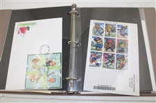 Binder of Postcards & First Day Covers Nelson Watkins & Others