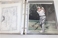 Binder of Signed Photos Couples, Els, Daly & Others JSA ALOA