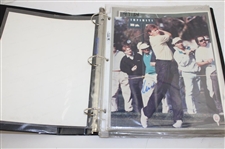 Binder of Signed Photos Price, Olazabal & Others JSA ALOA
