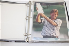 Binder of Signed Photos Price, Olazabal & Others JSA ALOA