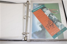 Binder of Signed Photos Price, Olazabal & Others JSA ALOA