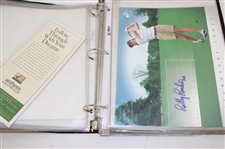 Binder of Signed Photos Price, Olazabal & Others JSA ALOA