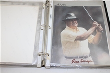 Binder of Signed Photos Price, Olazabal & Others JSA ALOA
