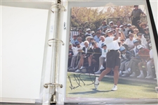 Binder of Signed Photos Price, Olazabal & Others JSA ALOA