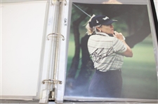 Binder of Signed Photos Price, Olazabal & Others JSA ALOA