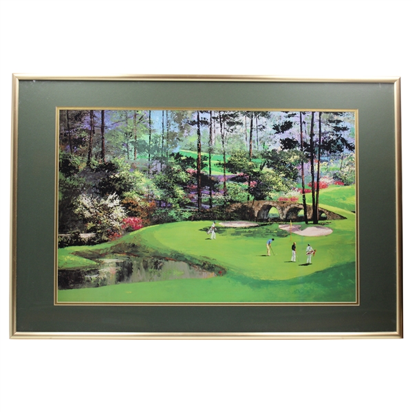 Augusta National Golf Club 3 Golfers on Green of 11th Hole Print 
