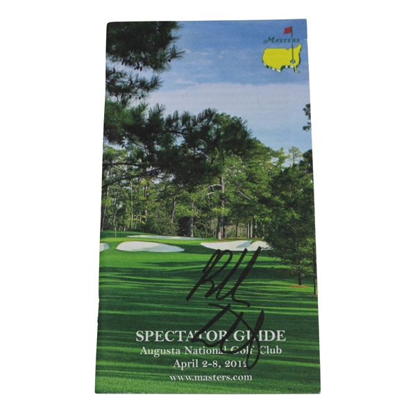 Bubba Watson Signed 2012 Masters Spectator Guide JSA ALOA