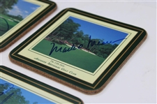 Langer, O'Meara, Schwartzel & Woosnam Signed August National Select Golf Holes Coasters JSA ALOA