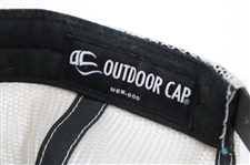 Mickeslon, Koepka, Bryson, DJ & others Signed Pape Machinery Logo Trucker Hat JSA ALOA