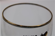 c.1970's Arnold Palmer Motors Latrobe Dealership Twisty Stem Champagne Glass