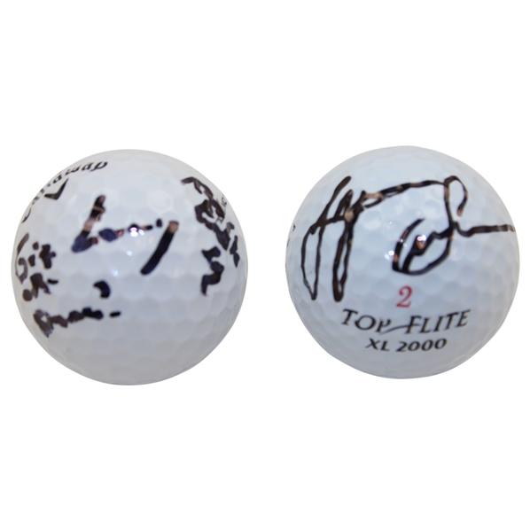 NFL HoF Lynn Swann & Celebrity Larry the Cable Guy Signed Golf Balls JSA ALOA
