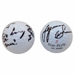 NFL HoF Lynn Swann & Celebrity Larry the Cable Guy Signed Golf Balls JSA ALOA