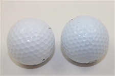 NFL HoF Lynn Swann & Celebrity Larry the Cable Guy Signed Golf Balls JSA ALOA
