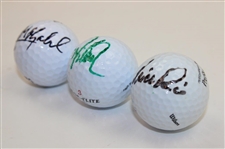 Jose Maria Olazabal, Davis Love  & Nick Price Signed Golf Balls JSA ALOA