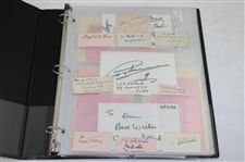 Album With (110) Signed Cuts From 1920-2020