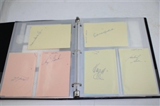 Album With (110) Signed Cuts From 1920-2020