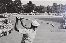 Ben Hogan 1950 US Open 1 Iron Shot on 18th Hole at Merion Photo - Framed & Double Matted 
