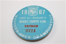 1967 Western Open at Beverly CC Pass & Pairing Sheet - Jack Nicklaus Winner
