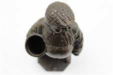Vintage Patented Golf Caddy Themed Bronzed Spelter 'Peter Putter' Pencil Holder