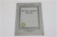 1928 Broadway Theatre Playbill Walter Hagen Lucky Strike Ad On Reverse - Wallack's Theatre