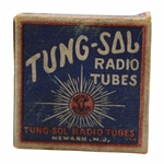 Vintage Tung-Sol Radio Tubes Golf Advertising Tees Box w/Two (2) Tung-Sol Tees