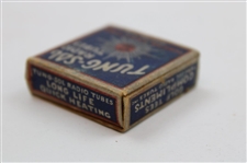 Vintage Tung-Sol Radio Tubes Golf Advertising Tees Box w/Two (2) Tung-Sol Tees