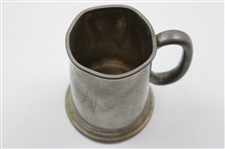 Vintage Gentry Pewter Beer Stein with Crossed Golf Clubs & Golf Ball in Relief
