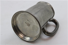 Vintage Gentry Pewter Beer Stein with Crossed Golf Clubs & Golf Ball in Relief