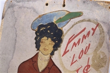 Emmy Lou 5c Cigar Lady Golfer with Bag & Clubs Ad