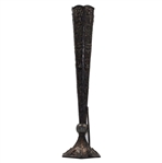 Ornate Golfing Cherubs with Crossed Clubs and Dimple Golf Ball at Base Thin Vase