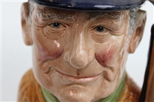c.1970 Royal Doulton Large Ceramic Golfer Mug with Golf Clubs & Golf Bag