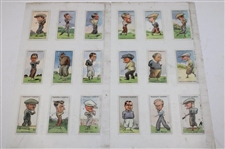 Set Of Wa & Ac Churchman Prominent Golfers Cards & (2) J. Millhoff Famous Golfers Cards & 3 Churchman Famous Golfers Cards