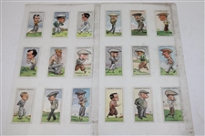 Set Of Wa & Ac Churchman Prominent Golfers Cards & (2) J. Millhoff Famous Golfers Cards & 3 Churchman Famous Golfers Cards